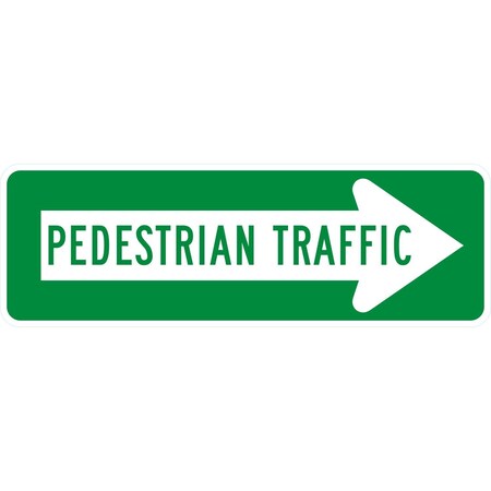 Lyle Pedestrian Traffic >, 36x12, Non-Reflective, White G-15765-NA_36x12