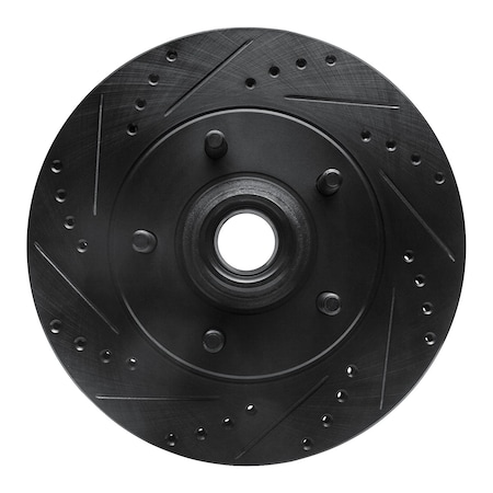 Dynamic Friction Co DFC Brake Rotor - Drilled and Slotted - Black 633-54169L