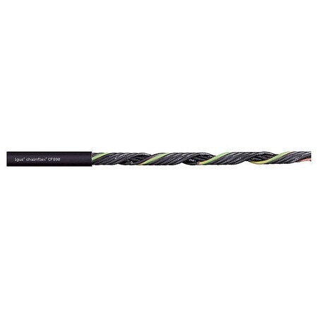 Chainflex Control Cable, 2 C, Black, PUR, 600 V, Order by the Foot CF890-07-02