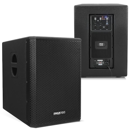 Pyle 1600 Watt Box Subwoofer Speaker System Set PW12SUBA