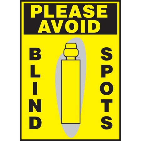 Accuform PLEASE AVOID SAFETY LABEL BLIND LVHR562XVE