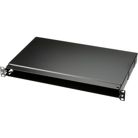 Pannet Rack, Fiber mount Tray, 1RU, Blk FMT1