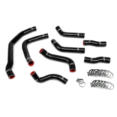 Hps Performance High Temp Reinforced Silicone Radiator Coolant Hose Kit, Black,  57-1501-BLK