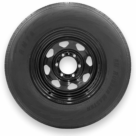 Rubbermaster - Steel Master ST225/75R15 8 Ply 6 On 5.5 Bolt, Black Wheel Assemblies 599334BLK