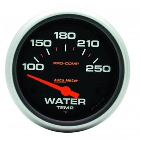 Auto Meter 5437 ProComp Electric Water Temperature Gauge 2.62 in. 100250 deg ATM5437
