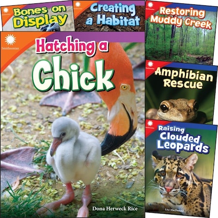 Teacher Created Materials Smithsonian Informational Text Animals, Grades 2-3, 6 Books Per Set 109755