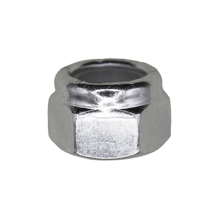 Auveco 7/16in-14 Nylon Insert Hex Stop Nut Zinc, 50PK 9545