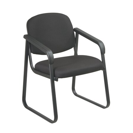 Office Star Desk Chair Desk Chair, 18-1/2" Height, Fabric, Black V4410-231