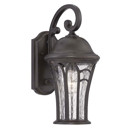Homeroots XL Matte Black Tapered Goblet Wall Light 398371