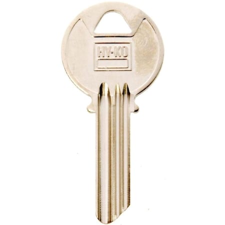 Hy-Ko Key Blank, Brass, Nickel, For: Yale Cabinet, House Locks and Padlocks 11010Y3