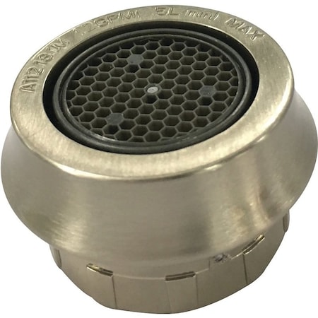 Boston Harbor Faucet Aerator, 55/64 in Female, Plastic, Brushed Nickel, For: Bathroom Faucet SKU No2128619 A500157NNP-51