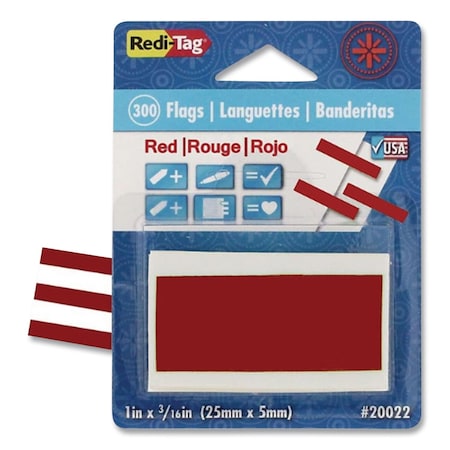 Redi-Tag Flag, Redi-Tag, Red, PK300 20022