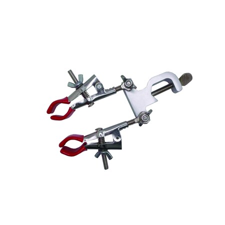 United Scientific Double Burette Clamp, Stainless Steel UNDBBR01
