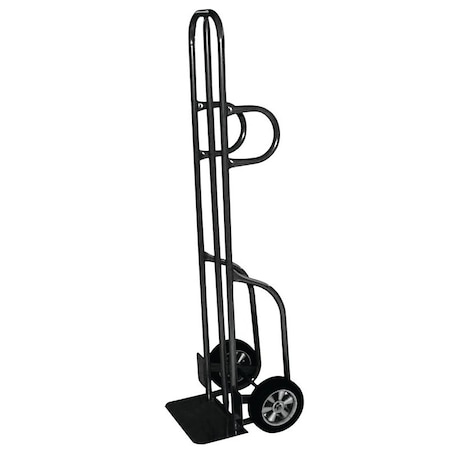 Milwaukee Hand Truck Hand Truck, 14 in W Toe Plate, 8 in D Toe Plate, 600 lb, Solid Rubber Caster 47186S