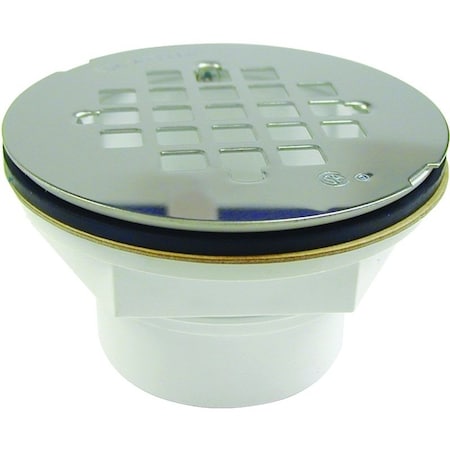 B & K Shower Drain, Plastic, For: 2 in DWV or SCH 40 ABS or PVC Pipes 133-106