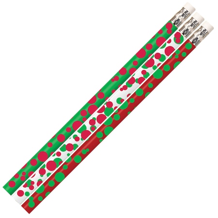 Musgrave Pencil Co Dots of Christmas Fun Pencil, 144PK MUS2528G