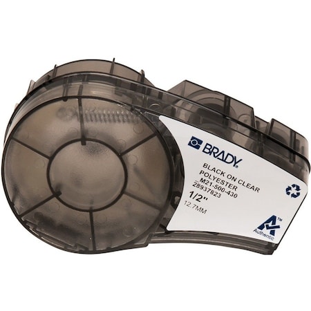Brady Harsh Environment Multi-Purpose Clear Polyester Labels for Brady M210 and M211, 0.5in M21-500-430