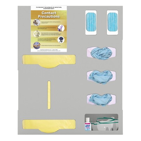 Origin Dispensing Solutions Protective Wear Organizer-Double Gown--Sign Bundle-Beige PS25S02BG