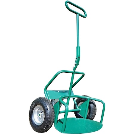 Potwheelz 25.5 x 28.5 x 55.5 in. Green Standard Garden Dolly 4011