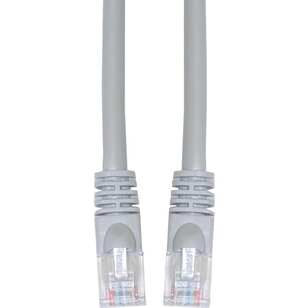 Cable Wholesale Cat6 Gray Copper Ethernet Patch Cable, Snagless/Molded Boot, POE Compliant, 14 foot 10X8-02114