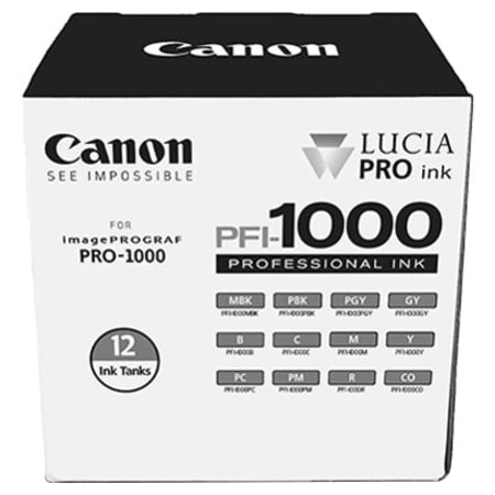 Canon PFI 1000 12 INK PACK 0545C006