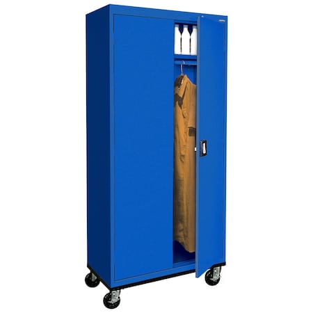 Sandusky Shelf Cabinet, 78 in H, 36 in W, 24 in D, Recessed, Three-Point Locking, 1 Shelves TAWR362472-06