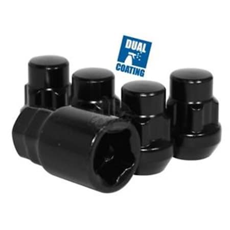 Revolution Bulge Acorn Chrome Wheel Lock REV-741145BLK