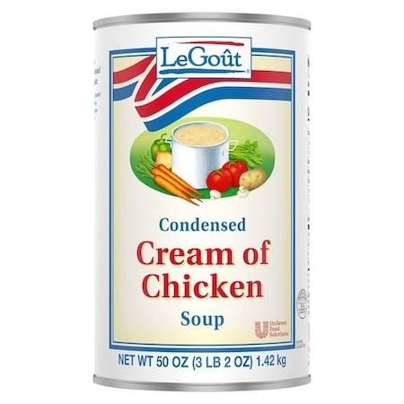 Legout Cream of Chicken Condensed Canned Soup, 50 ounce, 12PK 3750061963