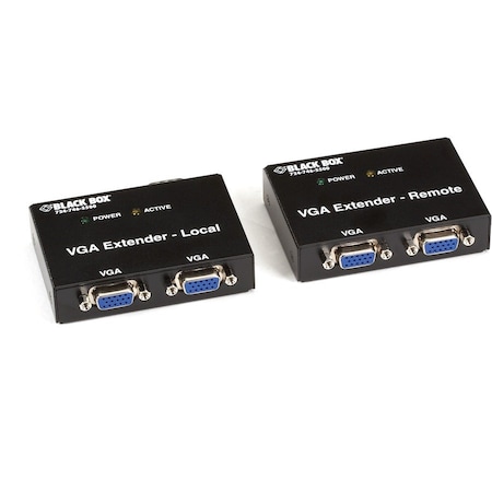 Black Box Vga Extender Kit, 2-Port Local, 2-Port R AC555A-R2