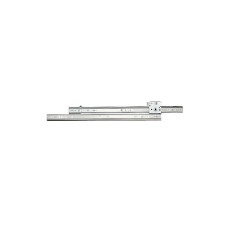 Knape & Vogt Drawer Slide, 75 lb, 20 in L Rail, 1/2 in W Rail, Steel, Zinc Pair 1300PZC20