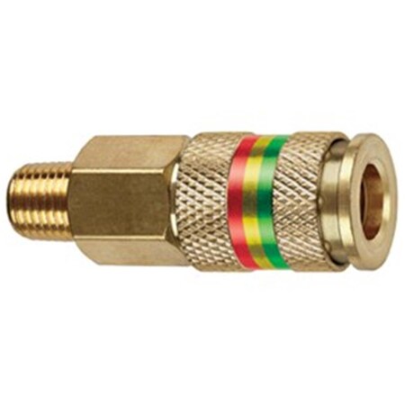 Tru-Flate 0.25 in. Combo Hose End Quick Disconnect Coupling MNPT CA T2F-13513