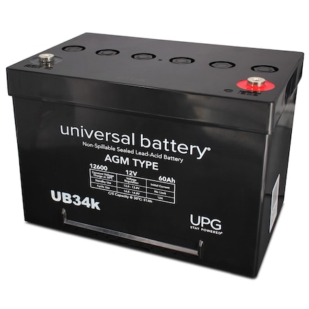 Upg 12V 60Ah I6 Group 34, Battery 40503