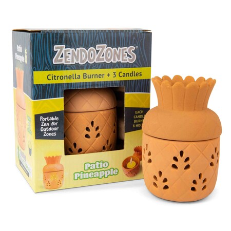 Jt Eaton ZendoZones Citronella Burner - Patio Pineapple 18P-PP
