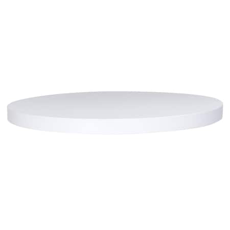 Bfm Seating Midtown Table Top - 1 7/8in Melamine with Honeycomb Core - 36in Round White WH36R