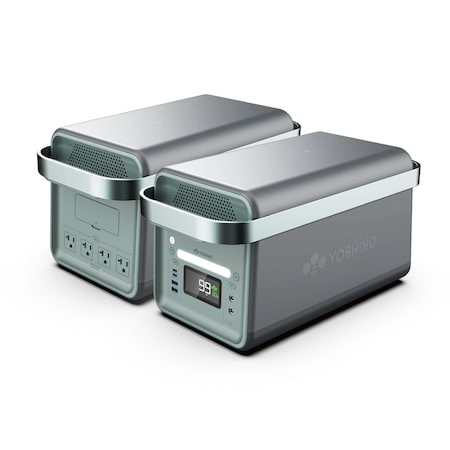 Yoshino Solid-State Portable Power Station 1326Wh, 2000W Inverter /3000W Surge Battery UPS Backup, 120V B2000 SST