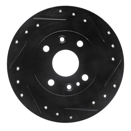 Dynamic Friction Co DFC Brake Rotor - Drilled and Slotted - Black 633-54003R