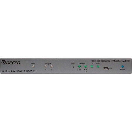 Gefen 4K ULTRA HD 600 MHZ 1:2 SPLITTER W/ HDR EXT-UHD600-12