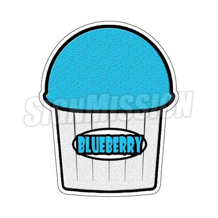 Signmission Blueberry Flavor, 12 Inch, Vinyl D-Blueberry Flavor