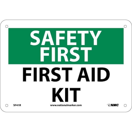 Nmc Safety First Aid Kit Sign, SF41R SF41R