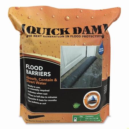 Quick Dam Flood Barriers, 6in x 10 ft x 3.5in QD610-1