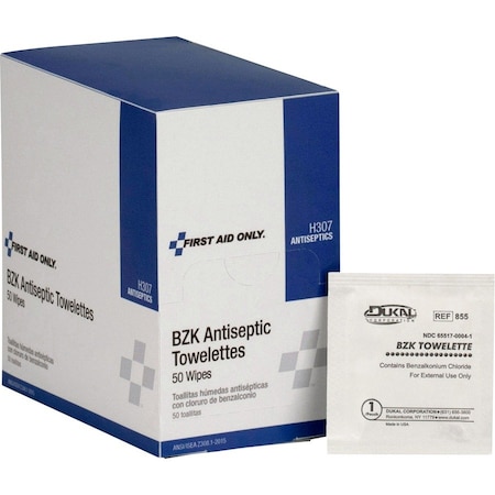 First Aid Only Refill, Antiseptic, 50/Bx FAOH307