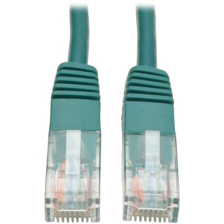 Eaton Tripp Lite Series Cat5e 350 MHz Molded UTP Ethernet Cable RJ45 M/M, PoE - Green, 25 ft. N002-025-GN