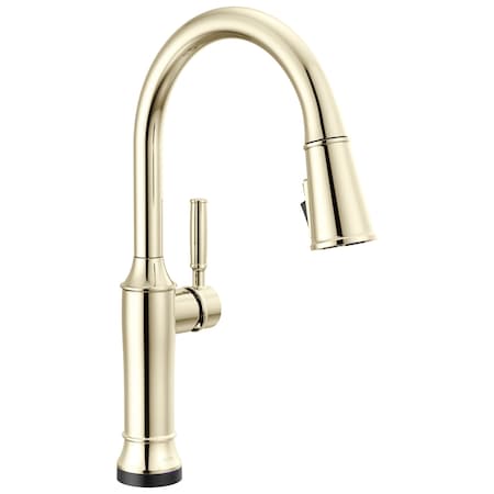 Delta Renaldi Touch2O Kitchen Faucet with Touchless Technology Lumicoat Polished Nickel 9184TL-PN-PR-DST