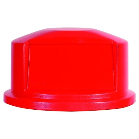 Rubbermaid Lid, Polyethylene, Red, For: 44 gal Containers FG264788RED