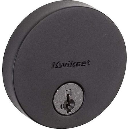 Kwikset Single Cylinder Deadbolt, 1" L Throw 258-RDT-514-SMT-6AL-STRKP