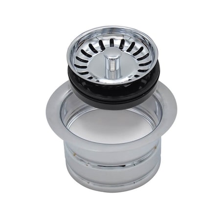 Mountain Plumbing Classic Stopper and Strainer Waste Disposer Trim Ext Flange in Polished Stainless MT202/PS