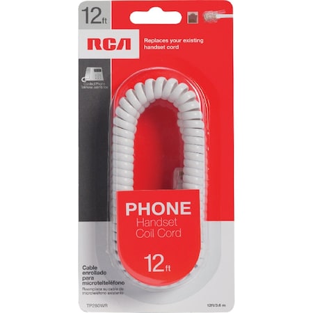 Rca 12 ' Wht Phone Cord TP280WR