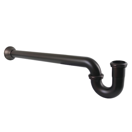 Kingston Brass 1-1/2 in. P-Trap with Bell Flange, 24 in. Length, 18 Gauge, Oil Rubbed Bronze CC7125