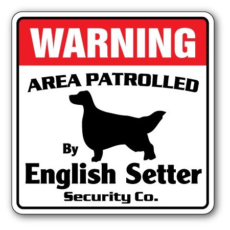 Signmission English Setter, 12 Inch X 12 Inch, Decal D-12-WD-ENGLISH SETTER