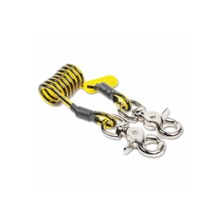 Dbi-Sala Trigger2Trigger Coil Tethers, 1.75 in, Carabiner, 5 lb Cap., 10PK 098-1500068